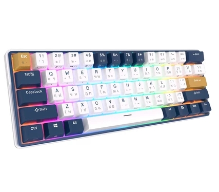 Kludge RK61Plus 2.4G ไร้สายบลูทู ธ 5.0 และ USB C